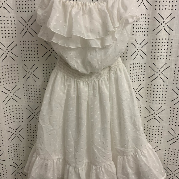 Lilly Pulitzer White Lace Summer Strapless Dress - Picture 2 of 3